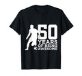 50 Years Being Awesome Soccer 50Th T-Shirt - Minimalist Print Unisex - T-Shirt, Sweatshirt, Hoodie
