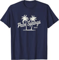 Palm Springs California Vintage 70s Trees Graphic - Adult & Kids T-Shirts, Sweatshirts & Hoodies apparel design preview 1