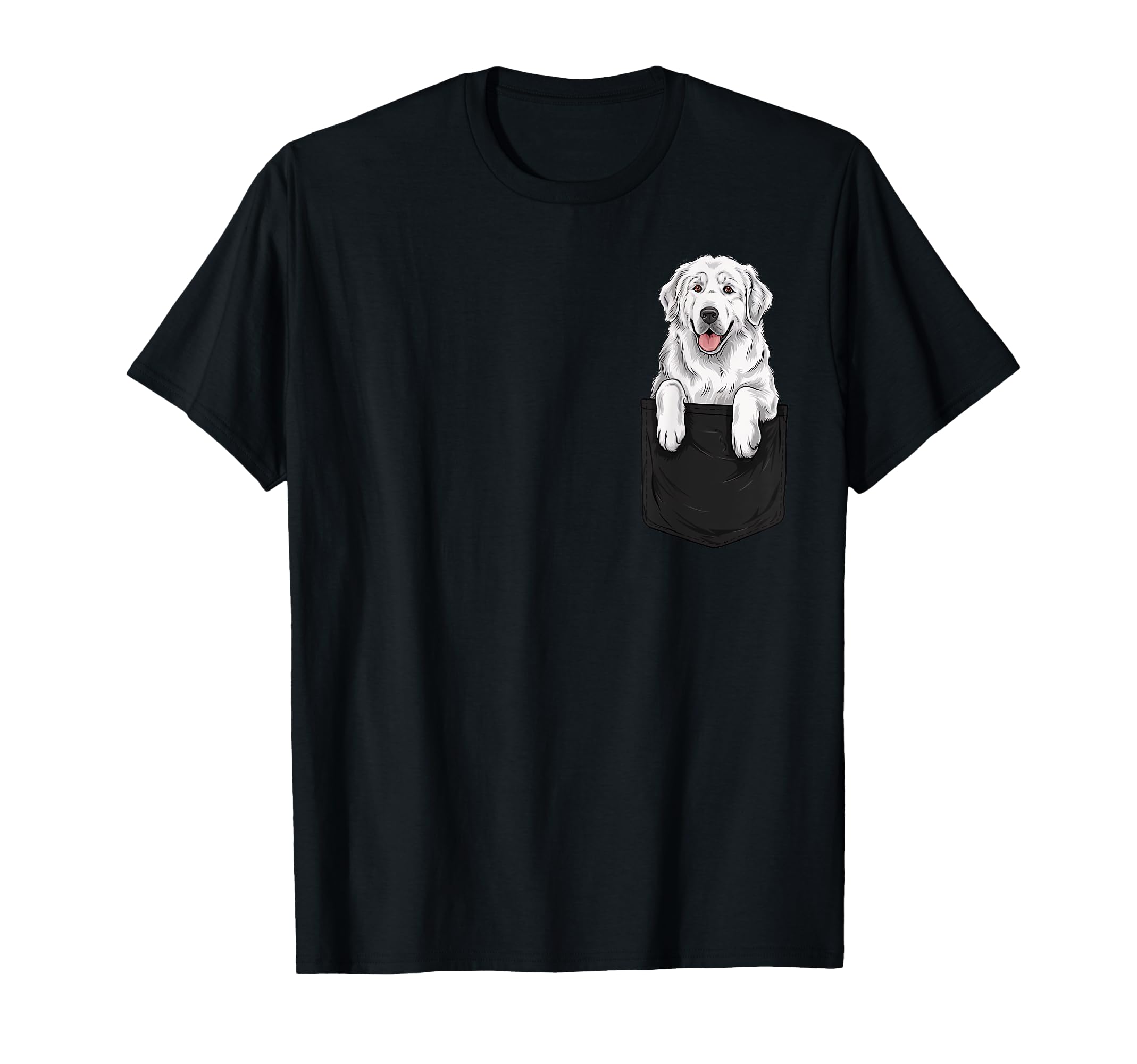 Funny Great Pyrenees Pocket Dog T-Shirt - Casual Everyday Wear for Adults - T-Shirt, Sweatshirt, Hoodie