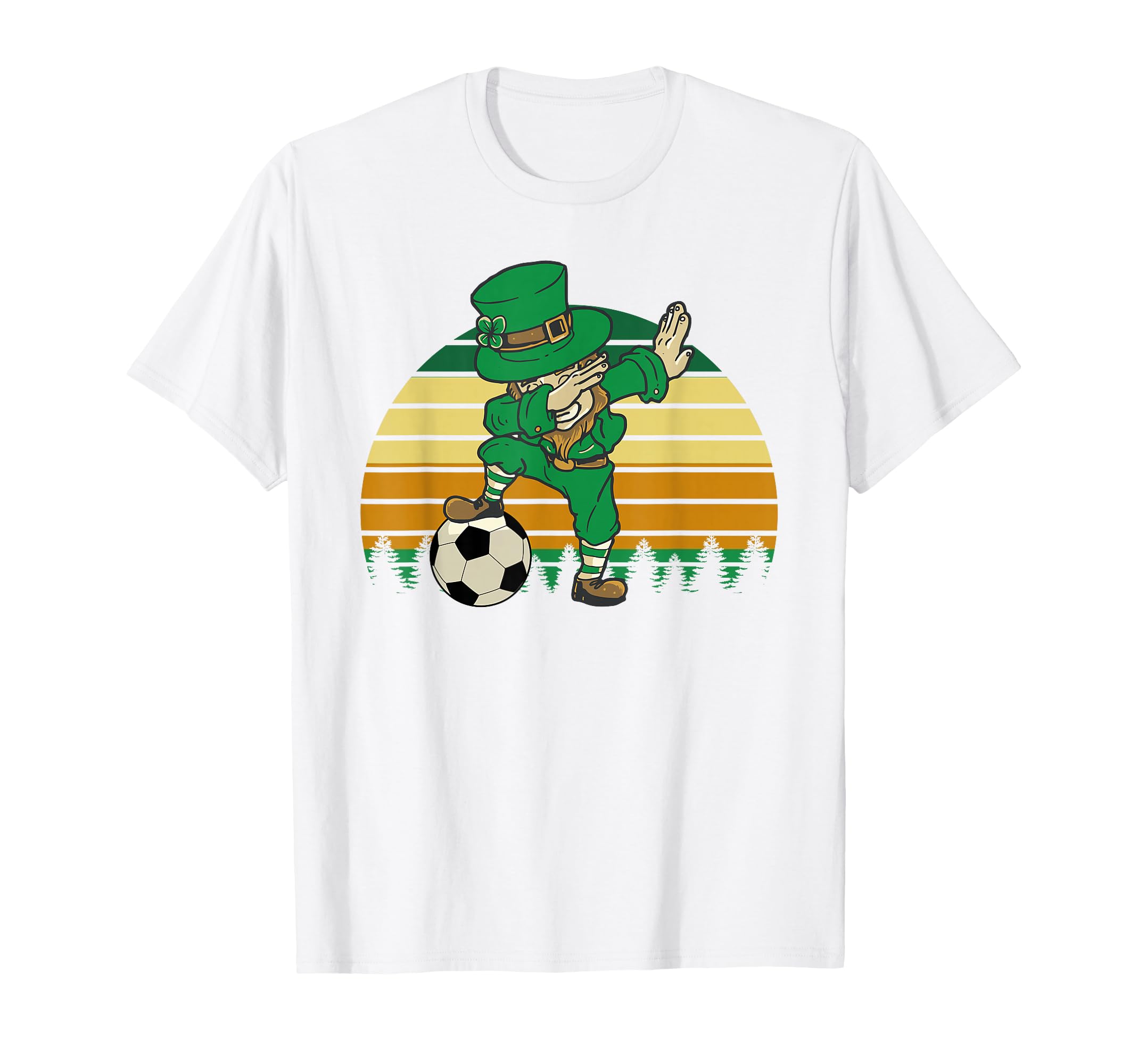 St Patricks Day Soccer St Pattys Dabbing T-Shirt - Custom Art Print Unisex - T-Shirt, Sweatshirt, Hoodie