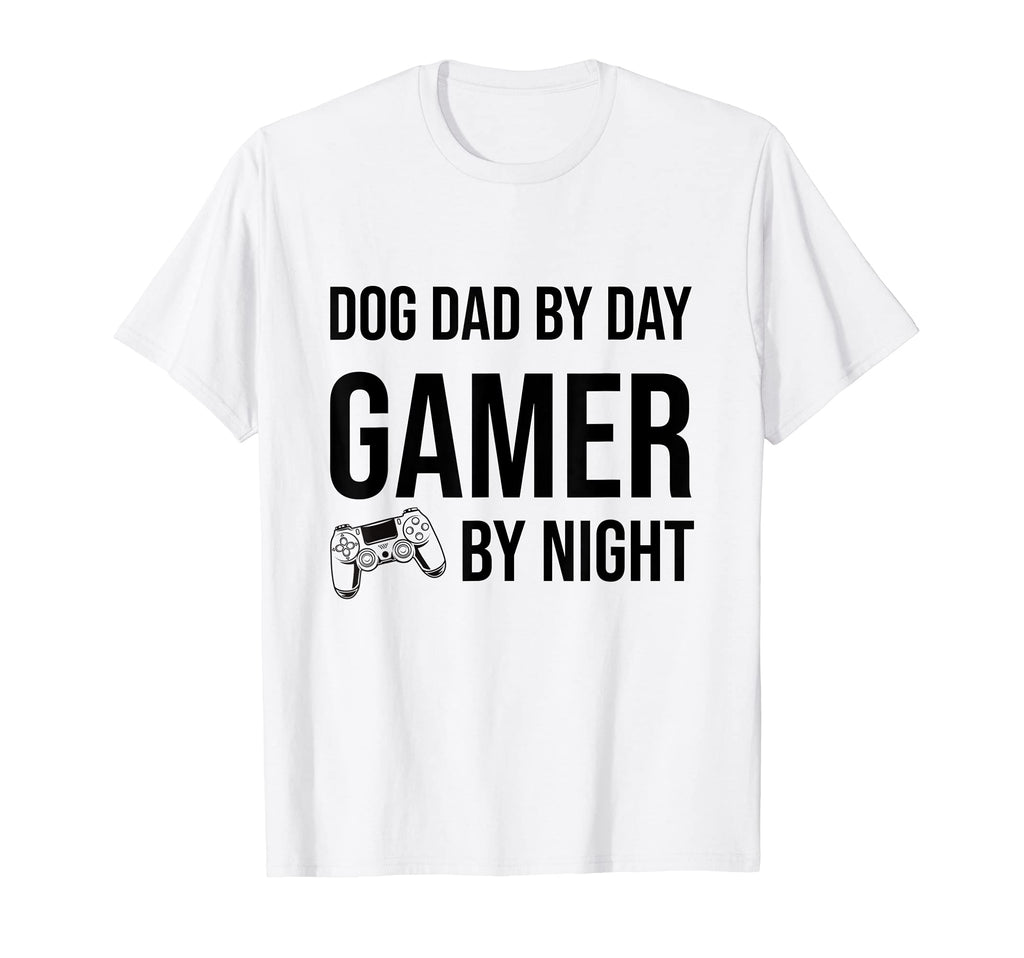 Mens Dog Dad Day Gamer Night Fathers Day T-Shirt - Trendy Graphic Unisex - T-Shirt, Sweatshirt, Hoodie