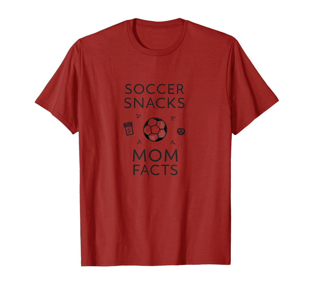 Soccer Snacks Mom Facts T-Shirt - Custom Art Print Men Women - T-Shirt, Sweatshirt, Hoodie