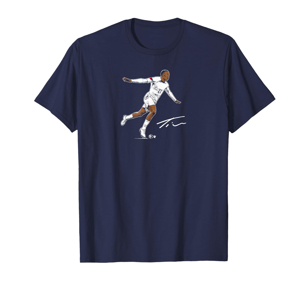 Timothy Weah Goal Celebration U S T-Shirt - Aesthetic Graphic Men Women - T-Shirt, Sweatshirt, Hoodie