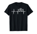 Soccer Heartbeat Soccer Player T-Shirt - Aesthetic Graphic Unisex - T-Shirt, Sweatshirt, Hoodie