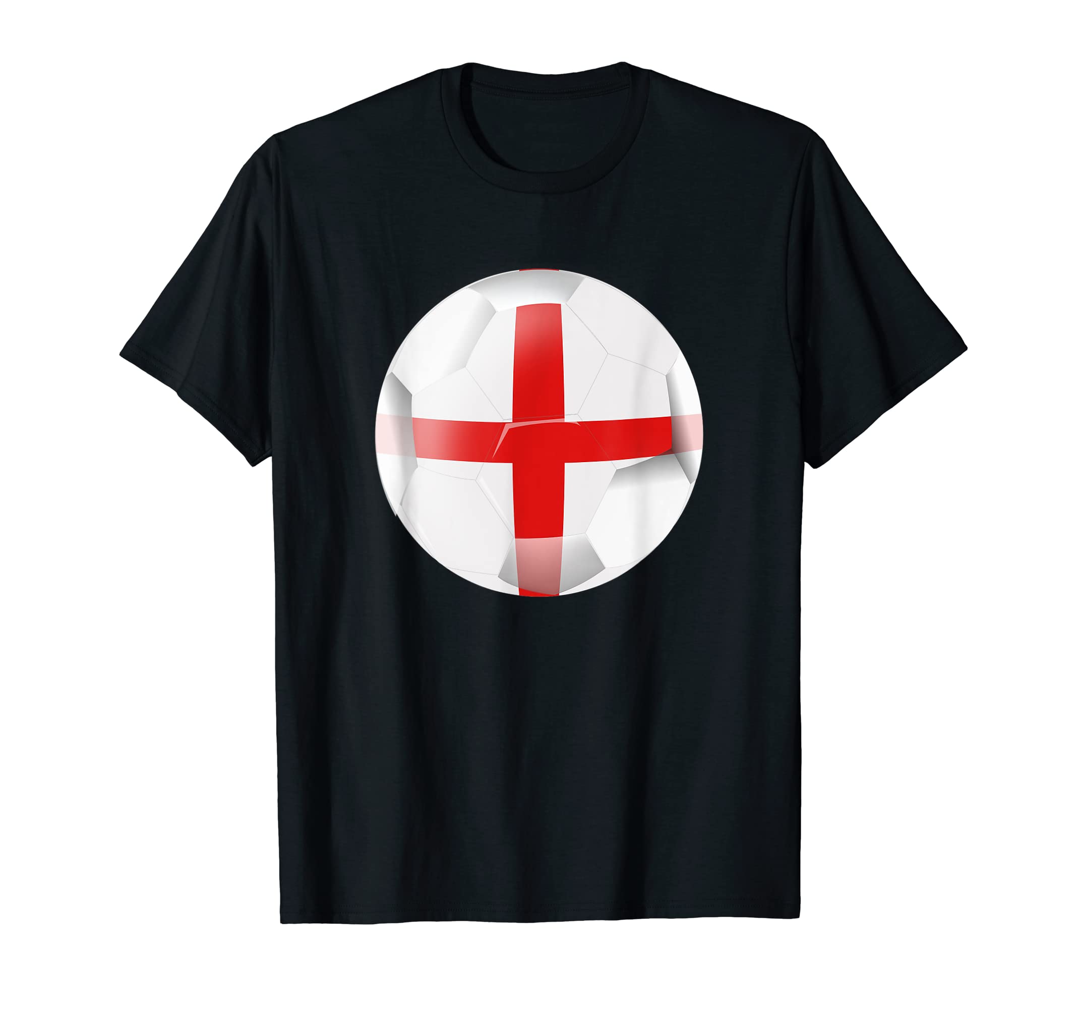 England Soccer Soccer Ball English Flag T-Shirt - Minimalist Print Unisex - T-Shirt, Sweatshirt, Hoodie