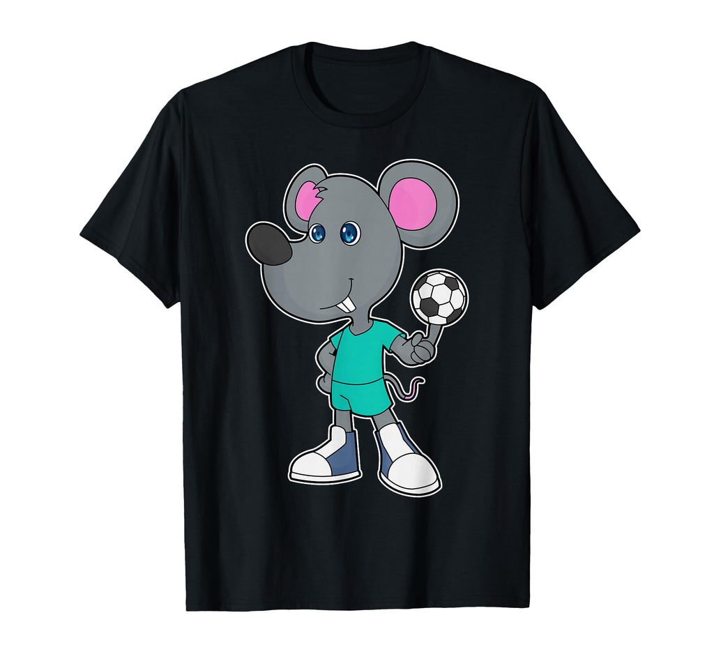 Mouse Soccer Player Soccer Sports T-Shirt - Custom Art Print Unisex - T-Shirt, Sweatshirt, Hoodie