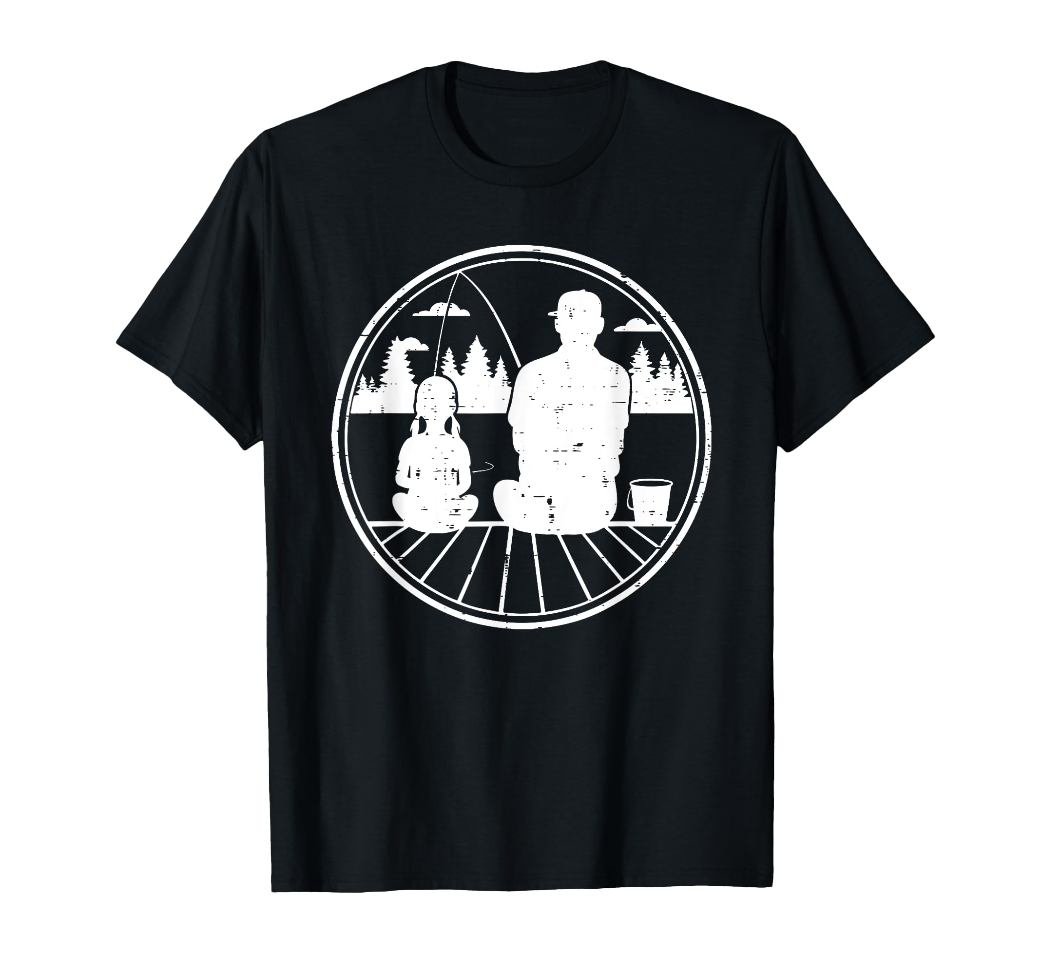 Father Daughter Fishing Matching Dad T-Shirt - Casual Everyday Wear Unisex - T-Shirt, Sweatshirt, Hoodie