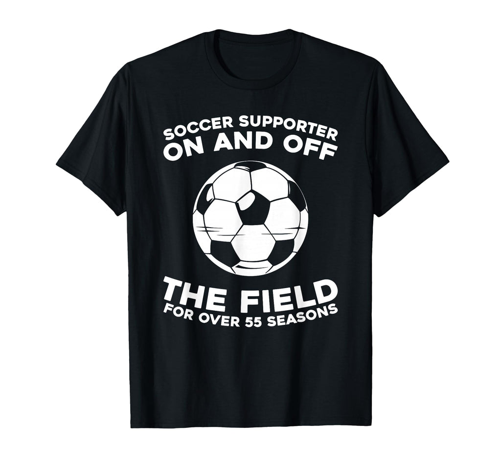 55 Years Old Player Sports Team Soccer T-Shirt - Trendy Graphic for Adults - T-Shirt, Sweatshirt, Hoodie