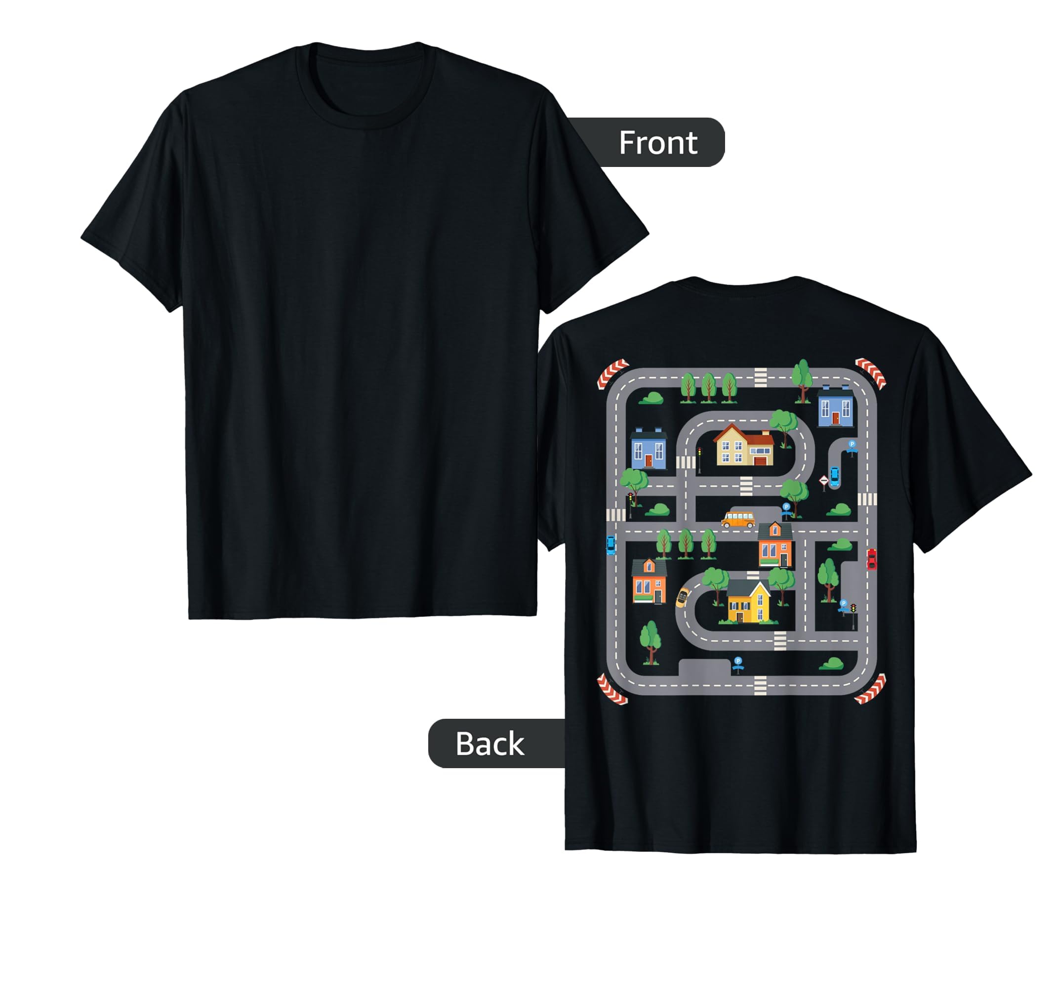 Playmat Race Car Track Back Dad Race T-Shirt - Casual Everyday Wear Unisex - T-Shirt, Sweatshirt, Hoodie