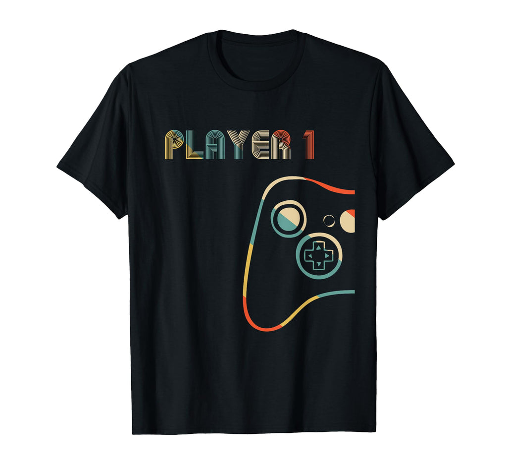 Matching Gamer Couple Player 1 T-Shirt - Aesthetic Graphic Men Women - T-Shirt, Sweatshirt, Hoodie