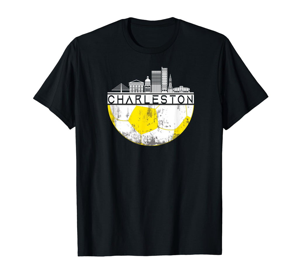 Charleston Skyline Soccer Champs T-Shirt - Fun Novelty Design for Adults - T-Shirt, Sweatshirt, Hoodie
