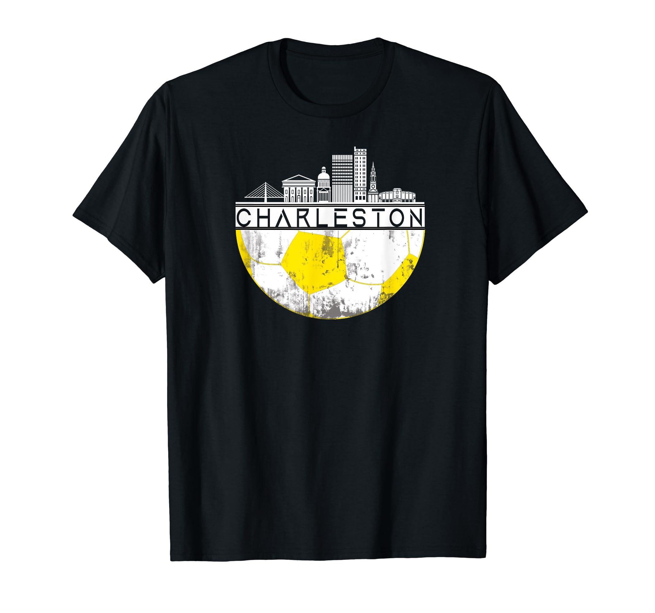 Charleston Skyline Soccer Champs T-Shirt - Fun Novelty Design for Adults - T-Shirt, Sweatshirt, Hoodie