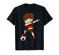 Dabbing Soccer Player German Flag Themed T-Shirt - Aesthetic Graphic Unisex - T-Shirt, Sweatshirt, Hoodie
