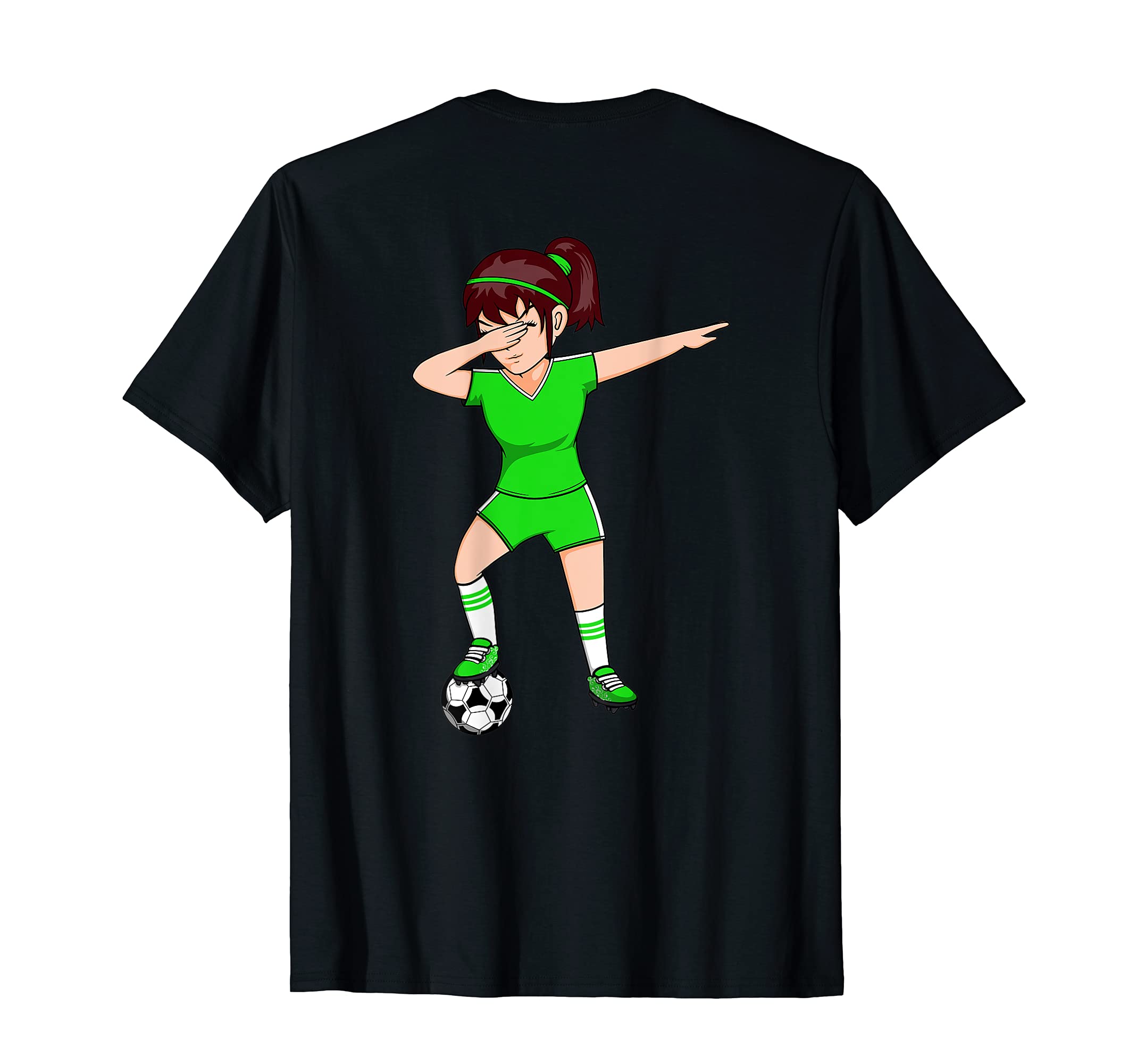Dabbing Soccer Football Green Sport T-Shirt - Minimalist Print for Adults - T-Shirt, Sweatshirt, Hoodie