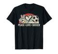 Peace Love Soccer T-Shirt - Trendy Graphic Men Women - T-Shirt, Sweatshirt, Hoodie