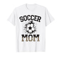Womens Soccer Leopard Mom Soccer T-Shirt - Fun Novelty Design for Adults - T-Shirt, Sweatshirt, Hoodie