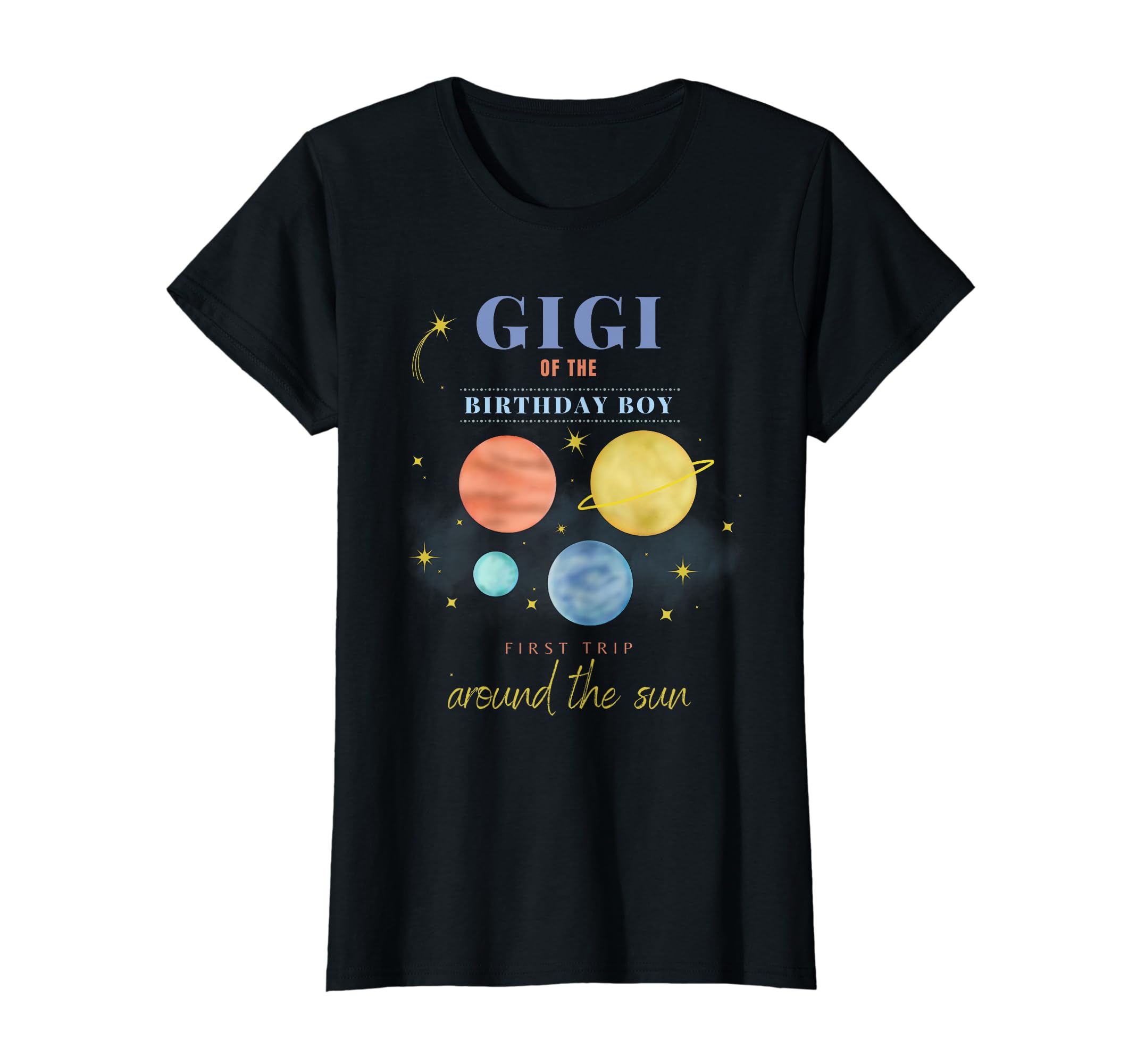 Gigi 1St Birthday First Trip Around T-Shirt - Casual Everyday Wear Unisex - T-Shirt, Sweatshirt, Hoodie