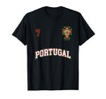 Portugal Number 7 Back Soccer Team T-Shirt - Minimalist Print Men Women - T-Shirt, Sweatshirt, Hoodie