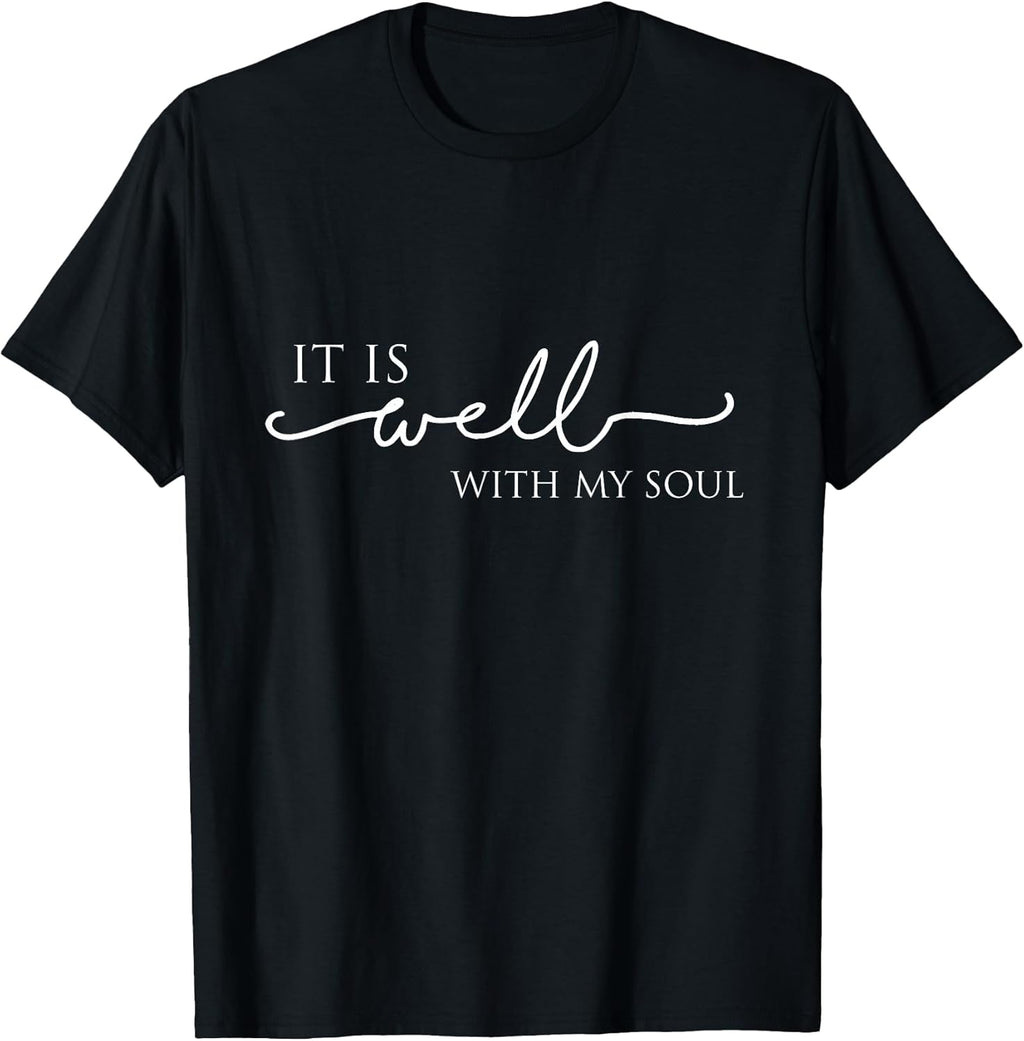 It is Well with My Soul Motivation Faith Hymn - Adult & Kids T-Shirts, Sweatshirts & Hoodies apparel design preview 1