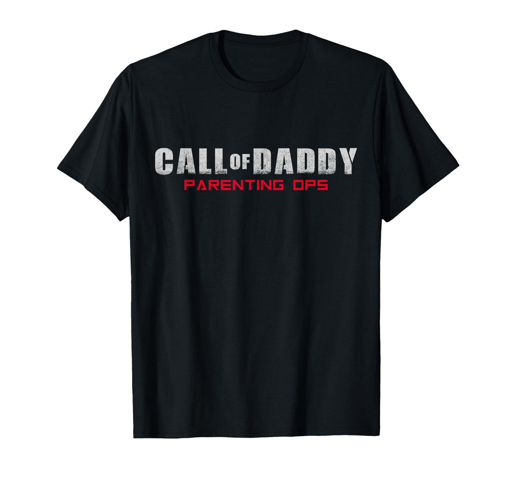 Call Daddy Parenting Ops Red Fathers T-Shirt - Fun Novelty Design Unisex - T-Shirt, Sweatshirt, Hoodie