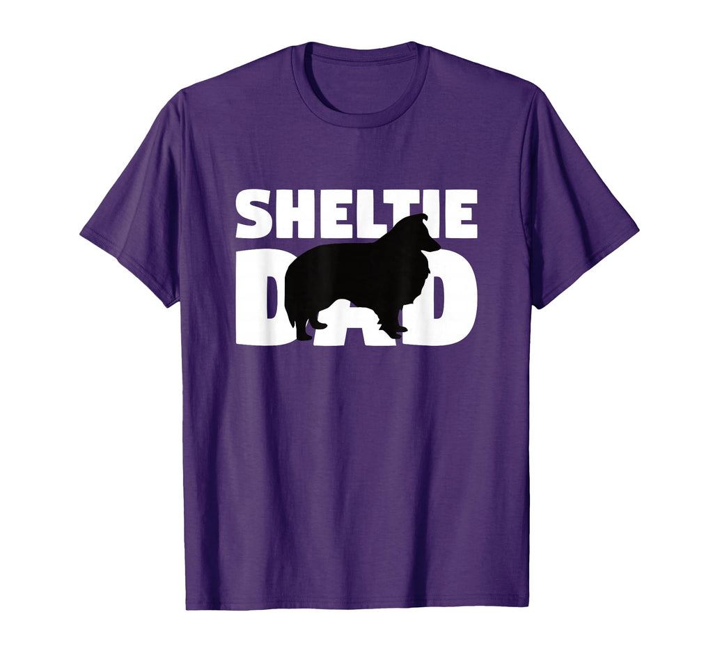 Sheltie Gift Dog Father Sheltie Dad T-Shirt - Novelty Apparel Men Women - T-Shirt, Sweatshirt, Hoodie