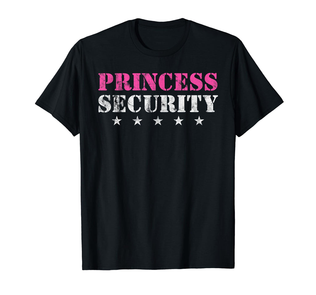 Princess Security Birthday Party Funny T-Shirt - Minimalist Print Unisex - T-Shirt, Sweatshirt, Hoodie