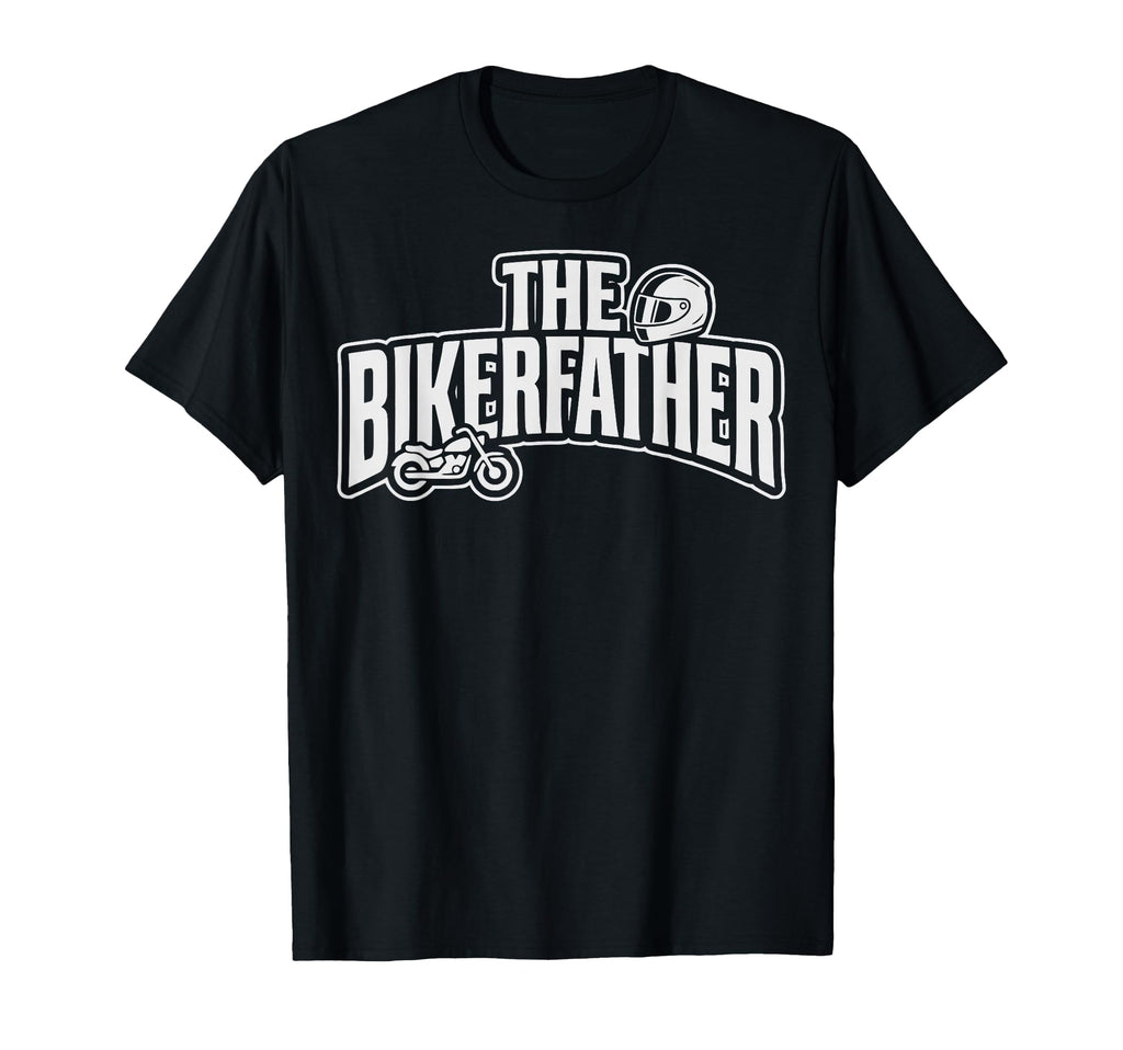 Bikerfather Motorcycle Dad Rider T-Shirt - Custom Art Print for Adults - T-Shirt, Sweatshirt, Hoodie