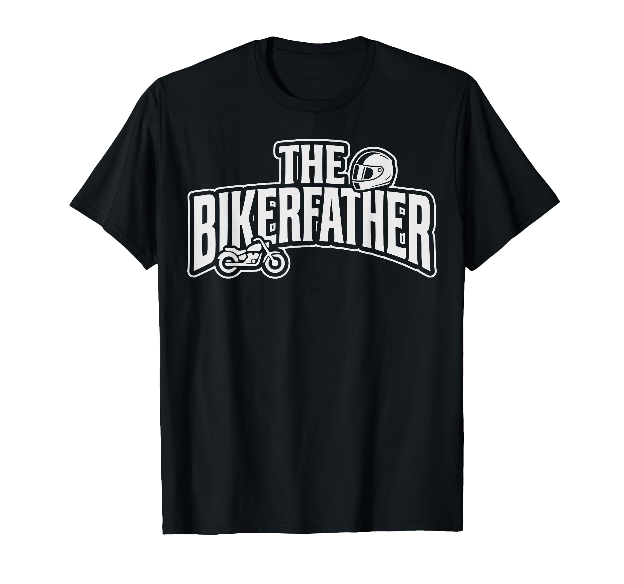 Bikerfather Motorcycle Dad Rider T-Shirt - Custom Art Print for Adults - T-Shirt, Sweatshirt, Hoodie