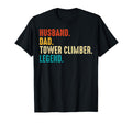 Mens Tower Climbing Gifts Husband T-Shirt - Aesthetic Graphic for Adults - T-Shirt, Sweatshirt, Hoodie