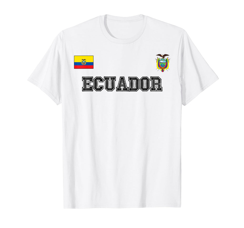 Ecuador Soccer Jersey Football Ball T-Shirt - Aesthetic Graphic Unisex - T-Shirt, Sweatshirt, Hoodie