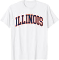 Retro Illinois Vintage Blue Orange Throwback IL - Adult & Kids T-Shirts, Sweatshirts & Hoodies apparel design preview 1