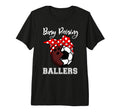 Busy Raising Ballers Funny Bowling Soccer T-Shirt - Novelty Apparel Unisex - T-Shirt, Sweatshirt, Hoodie