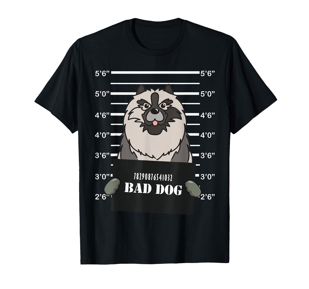 Keeshond Crime Photo Bad Dog Mom Dad Gift T-Shirt - Custom Art Print Unisex - T-Shirt, Sweatshirt, Hoodie