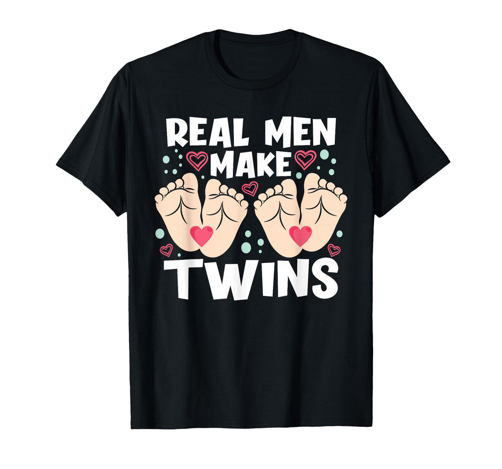 Twin Babies Dad Twins Father Father T-Shirt - Aesthetic Graphic for Adults - T-Shirt, Sweatshirt, Hoodie