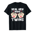 Twin Babies Dad Twins Father Father T-Shirt - Aesthetic Graphic for Adults - T-Shirt, Sweatshirt, Hoodie