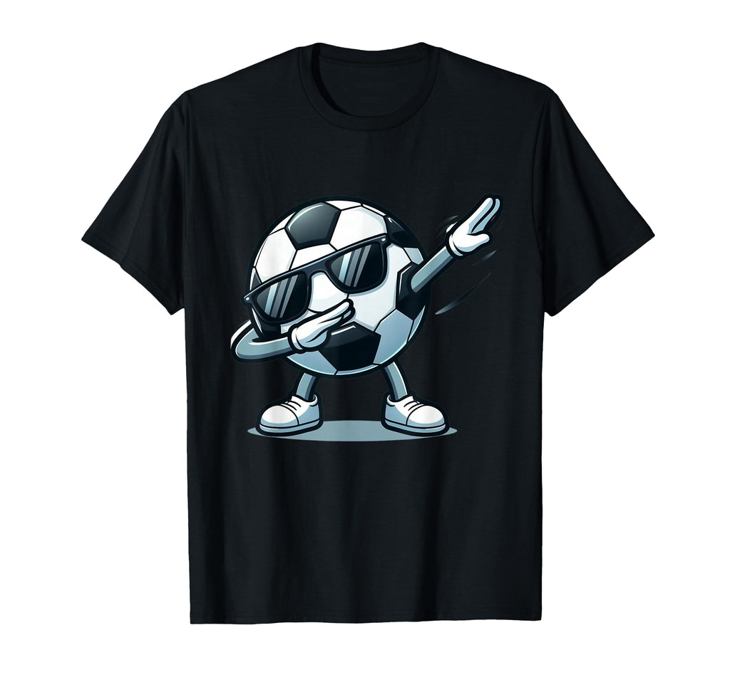 Dabbing Soccer Ball Funny Sports T-Shirt - Aesthetic Graphic Men Women - T-Shirt, Sweatshirt, Hoodie
