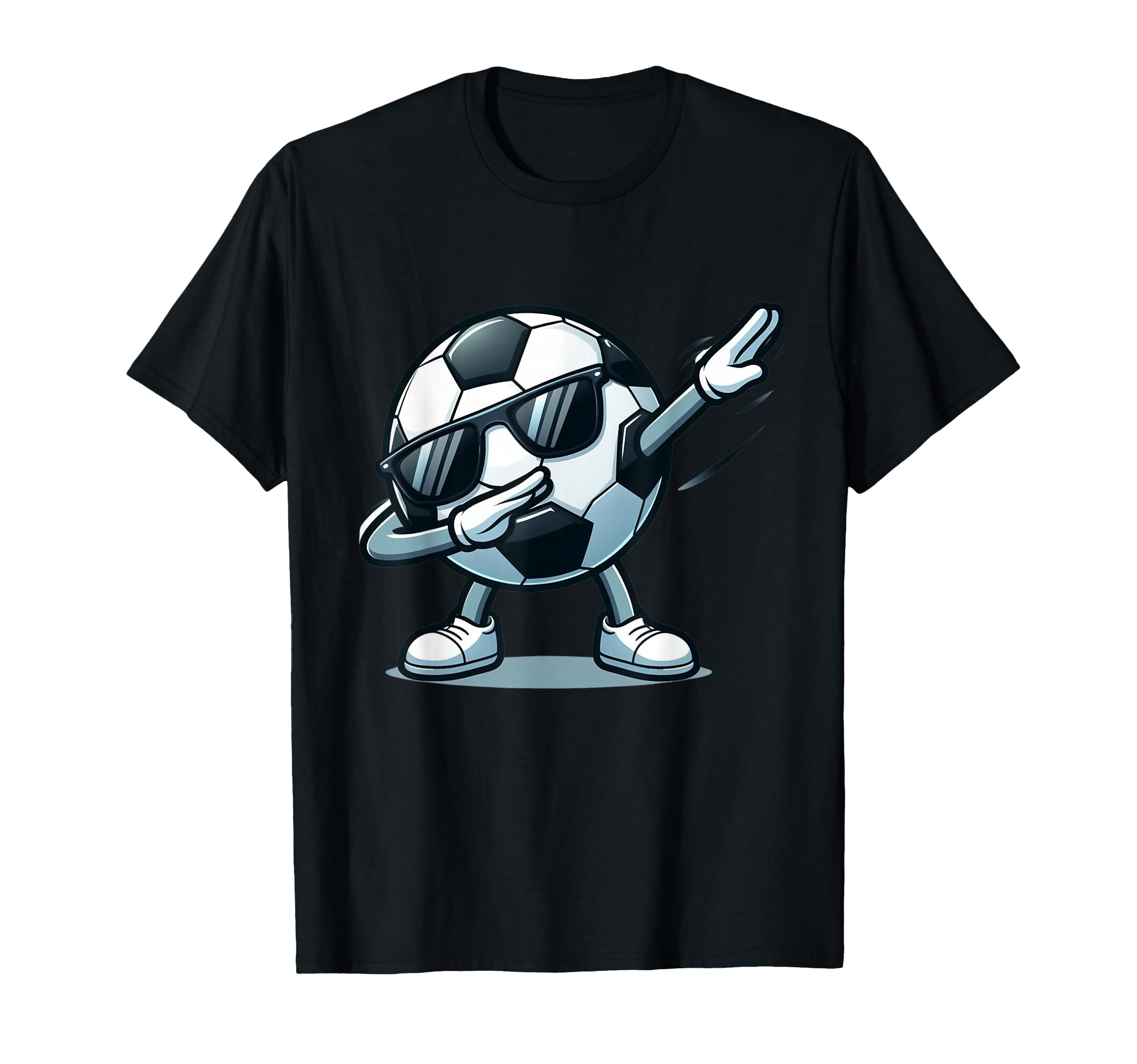 Dabbing Soccer Ball Funny Sports T-Shirt - Aesthetic Graphic Men Women - T-Shirt, Sweatshirt, Hoodie