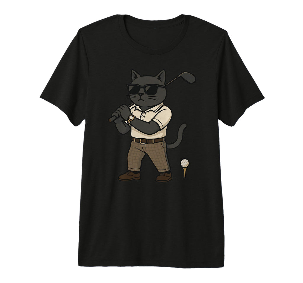 Golf Cat Dad Golfing Golfer Club Balls T-Shirt - Streetwear Style Unisex - T-Shirt, Sweatshirt, Hoodie