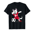 Funny Dabbing Husky Dog Denmark T-Shirt - Trendy Graphic Men Women - T-Shirt, Sweatshirt, Hoodie