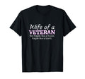 Wife Veteran Military Support Husband T-Shirt - Unique Graphic Unisex - T-Shirt, Sweatshirt, Hoodie