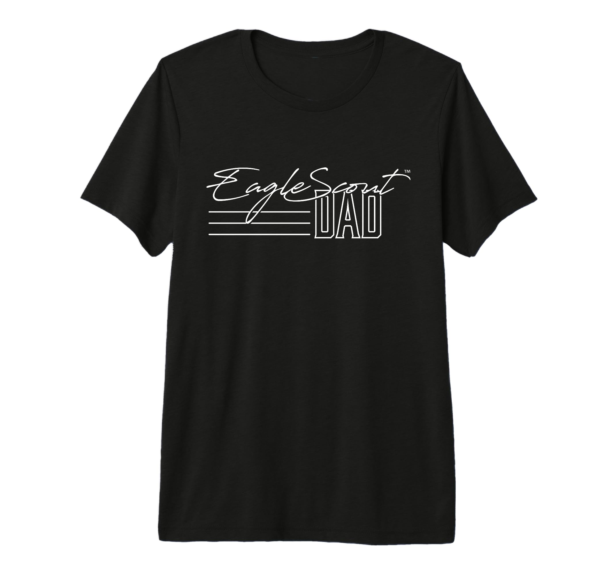 Mens Eagle Scout Dad Tri Blend T-Shirt - Minimalist Print for Adults - T-Shirt, Sweatshirt, Hoodie