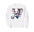 Elephant Kicking Soccer Ball Sweatshirt - Casual Everyday Wear Unisex - T-Shirt, Sweatshirt, Hoodie