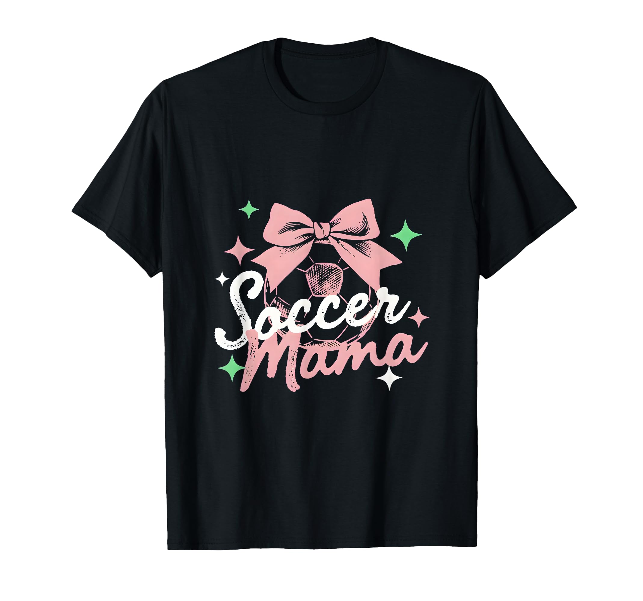 Soccer Mama Coquette Bow T-Shirt - Casual Everyday Wear for Adults - T-Shirt, Sweatshirt, Hoodie