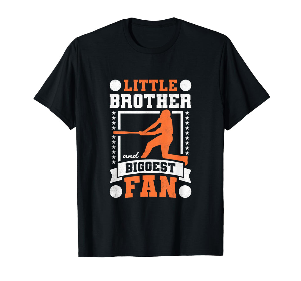 Little Brother And Biggest Fan Baseball T-Shirt - Graphic Print Men Women - T-Shirt, Sweatshirt, Hoodie