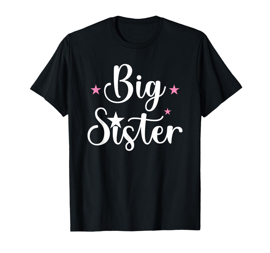 Big Sister Little Stars T-Shirt - Custom Art Print Unisex - T-Shirt, Sweatshirt, Hoodie
