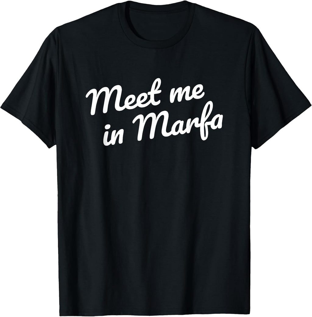 Meet me in Marfa TX Retro Minimalist Texas Souvenir - Adult & Kids T-Shirts, Sweatshirts & Hoodies apparel design preview 1