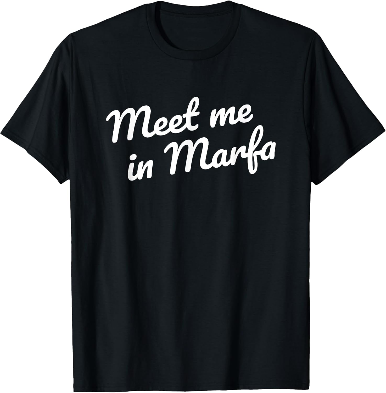 Meet me in Marfa TX Retro Minimalist Texas Souvenir - Adult & Kids T-Shirts, Sweatshirts & Hoodies apparel design preview 1