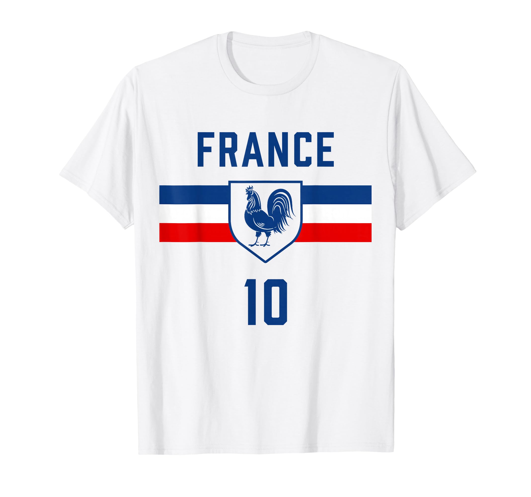 France Number 10 French Football T-Shirt - Fun Novelty Design for Adults - T-Shirt, Sweatshirt, Hoodie