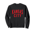 Kc Red Black Kc Kansas City Old Sweatshirt - Streetwear Style Unisex - T-Shirt, Sweatshirt, Hoodie