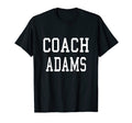 Coach Adams Custom Football Soccer T-Shirt - Minimalist Print Unisex - T-Shirt, Sweatshirt, Hoodie